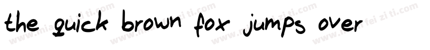 the quick brown fox jumps over the字体转换